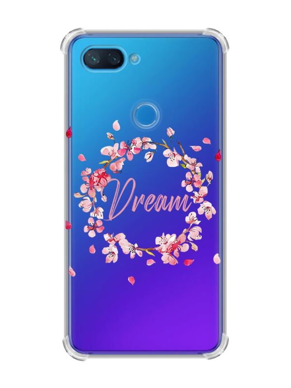 Чохол із потовщеними кутами на Xiaomi Mi 8 Lite :: Віночок з сакури (принт 284)