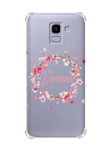 Чохол із потовщеними кутами на Samsung Galaxy J6 (2018) J600F :: Віночок з сакури (принт 284)