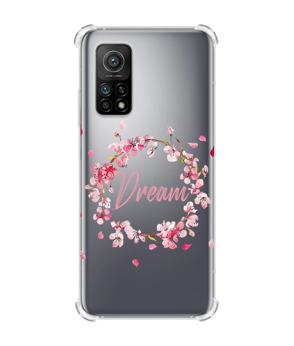 Чохол з потовщеними кутами для Xiaomi Mi 10T/Mi 10T Pro :: Віночок з сакури (принт 284)