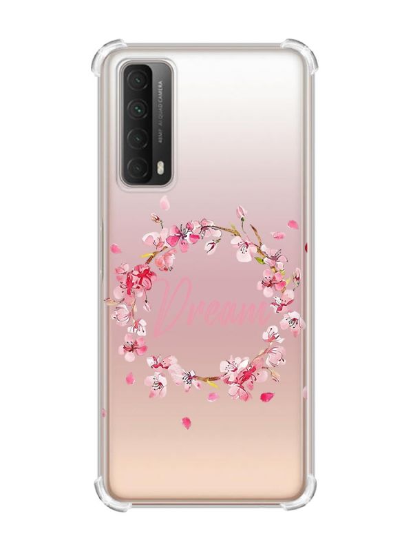 Чохол з потовщеними кутами на Huawei P Smart 2021 :: Віночок з сакури (принт 284)