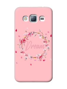 Матовий рожевий чохол на Samsung Galaxy J3 / J310 :: Віночок з сакури (принт 284)