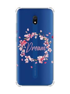 Чохол з потовщеними кутами на Xiaomi Redmi 8A :: Віночок з сакури (принт 284)