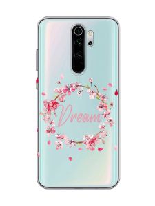 Прозорий чохол на Xiaomi Redmi Note 8 Pro :: Віночок з сакури (принт 284)