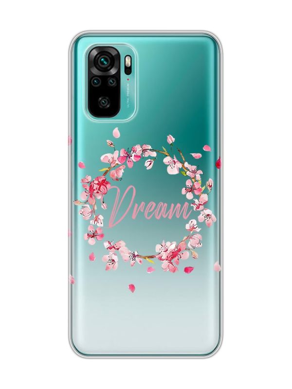 Прозорий чохол на Xiaomi Redmi Note 10 / Note 10s  :: Віночок з сакури (принт 284)