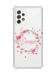 Чохол з потовщеними кутами на Samsung Galaxy A72 :: Віночок з сакури (принт 284)