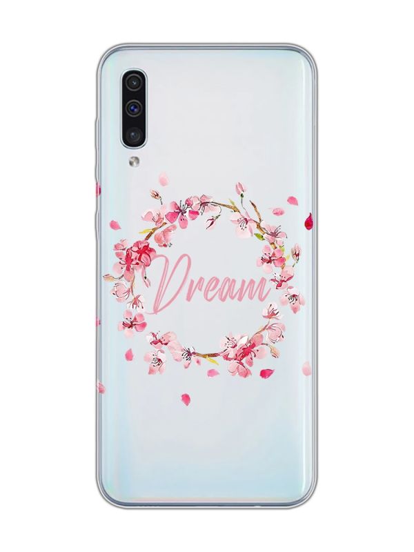 Прозорий чохол на Samsung Galaxy A50 (2019) A505 :: Віночок з сакури (принт 284)