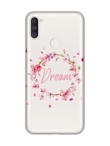 Прозорий чохол на Samsung Galaxy A11 :: Віночок з сакури (принт 284)