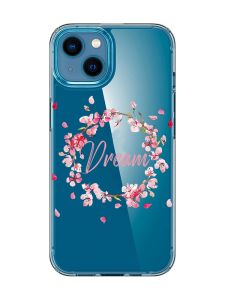 Прозорий чохол для iPhone 13 mini :: Віночок з сакури (принт 284)