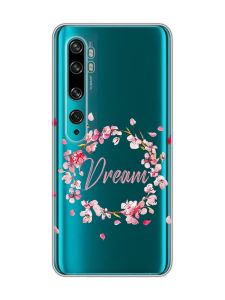 Прозорий чохол на Xiaomi Mi Note 10/Note 10 Pro :: Віночок з сакури (принт 284)