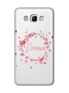 Прозорий чохол на Samsung Galaxy J7(2016) J710 :: Віночок з сакури (принт 284)