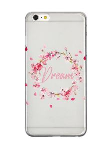 Прозорий чохол на iPhone 6+/6 Plus :: Віночок з сакури (принт 284)