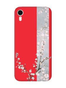 Матовий червоний чохол на Apple iPhone XR :: Квітуча сакура (принт 285)