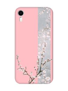 Матовий рожевий чохол на Apple iPhone XR :: Квітуча сакура (принт 285)