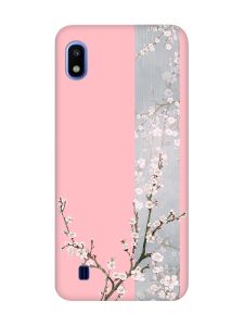 Матовий рожевий чохол на Samsung Galaxy A10 (2019) A105 :: Квітуча сакура (принт 285)
