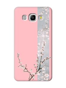 Матовий рожевий чохол на Samsung Galaxy J5(2016) J510 :: Квітуча сакура (принт 285)