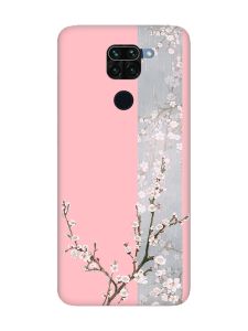 Матовий рожевий чохол на Xiaomi Redmi Note 9 :: Квітуча сакура (принт 285)