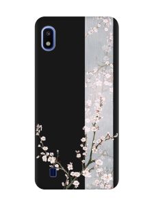 Матовий чорний чохол на Samsung Galaxy A10 (2019) A105 :: Квітуча сакура (принт 285)