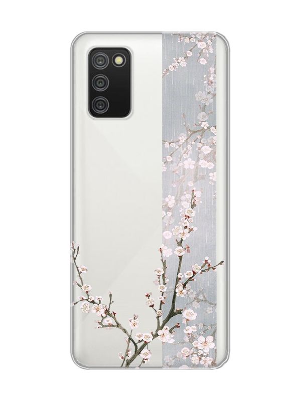 Прозорий чохол для Samsung Galaxy A02s :: Квітуча сакура (принт 285)