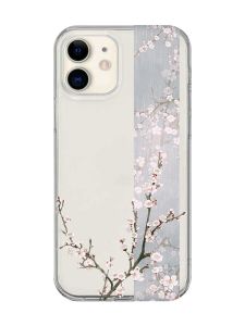 Прозорий чохол на iPhone 12 mini :: Квітуча сакура (принт 285)