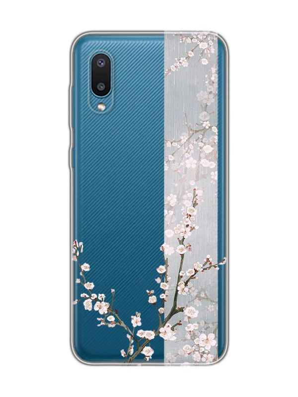 Прозорий чохол на Samsung Galaxy A02/A022 (2021) :: Квітуча сакура (принт 285)
