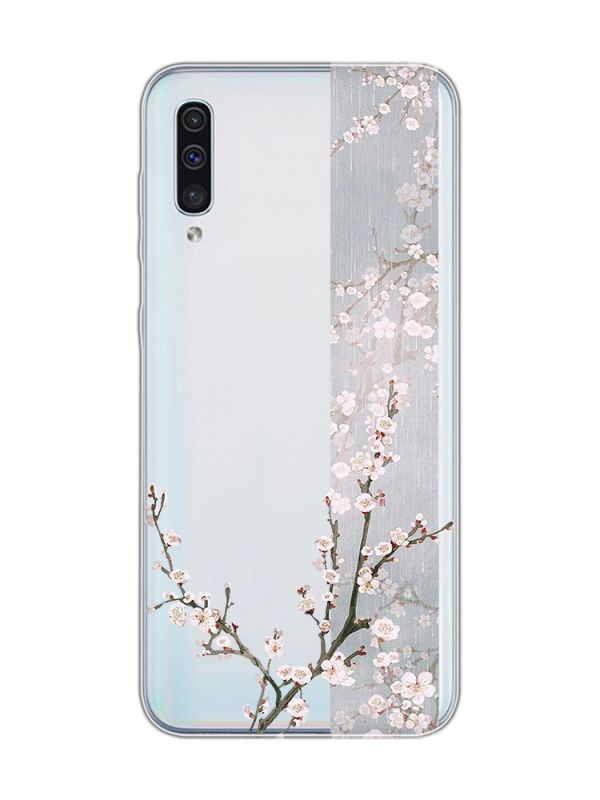 Прозорий чохол на Samsung Galaxy A50 (2019) A505 :: Квітуча сакура (принт 285)