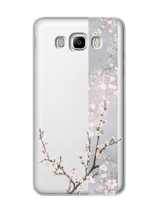 Прозорий чохол на Samsung Galaxy J7(2016) J710 :: Квітуча сакура (принт 285)
