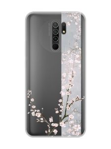 Прозорий чохол на Xiaomi Redmi 9 :: Квітуча сакура (принт 285)