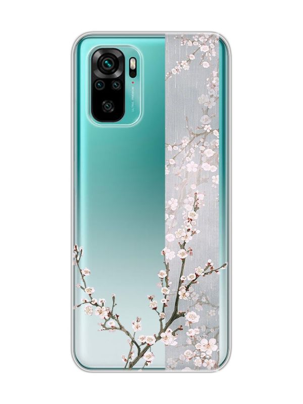 Прозорий чохол на Xiaomi Redmi Note 10 / Note 10s  :: Квітуча сакура (принт 285)