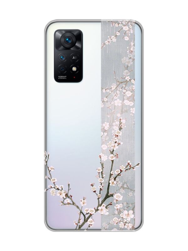 Прозорий чохол на Xiaomi Redmi Note 11 Pro :: Квітуча сакура (принт 285)