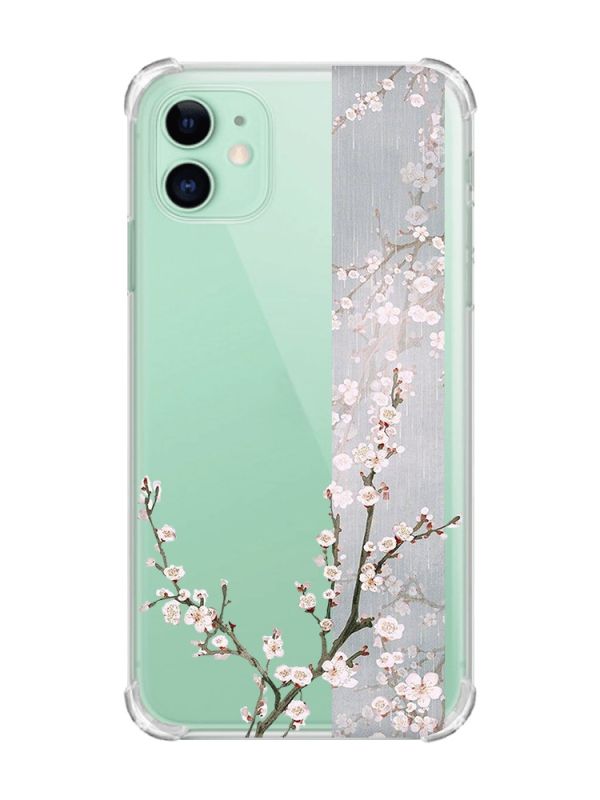 Чохол з потовщеними кутами на Apple iPhone 11 (6.1) :: Квітуча сакура (принт 285)