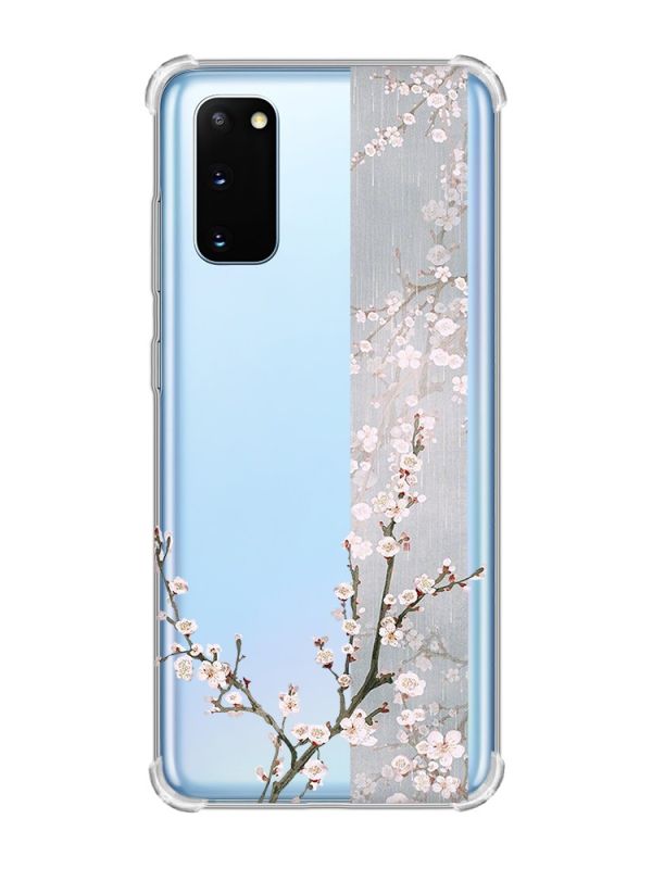 Чохол із потовщеними кутами на Samsung Galaxy S20 Plus :: Квітуча сакура (принт 285)