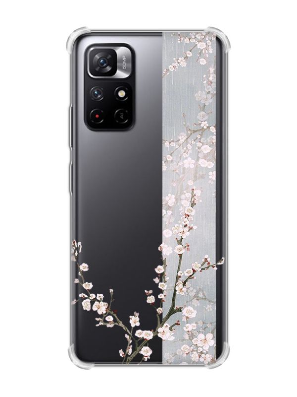 Чохол з потовщеними кутами на Xiaomi Redmi Note 11 5G :: Квітуча сакура (принт 285)