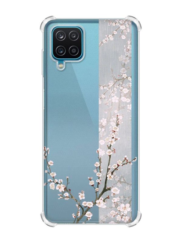 Чохол з потовщеними кутами на Samsung A12 4G :: Квітуча сакура (принт 285)