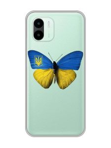 Прозорий чохол на Xiaomi Redmi A1 :: Метелик Україна (принт 255)