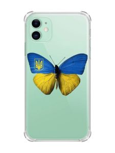 Чохол з потовщеними кутами на Apple iPhone 11 (6.1) :: Метелик Україна (принт 255)