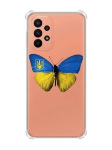 Чохол з потовщеними кутами на Samsung Galaxy A23 :: Метелик Україна (принт 255)