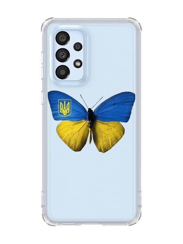 Чохол з потовщеними кутами на Samsung Galaxy A33 5G :: Метелик Україна (принт 255)