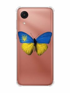 Чохол з потовщеними кутами на Samsung Galaxy A03 Core/A032 :: Метелик Україна (принт 255)