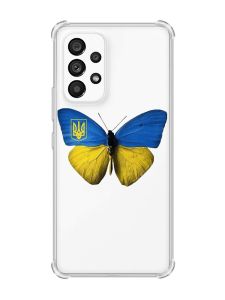 Чохол з потовщеними кутами на Samsung Galaxy A53 :: Метелик Україна (принт 255)