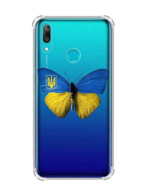 Чохол з потовщеними кутами Huawei Y7 2019/Y7 prime 2019 :: Метелик Україна (принт 255)
