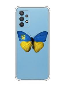 Чохол з потовщеними кутами на Samsung Galaxy A32 :: Метелик Україна (принт 255)