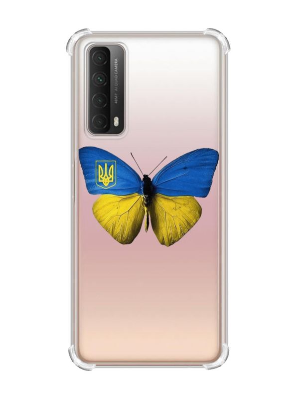 Чохол з потовщеними кутами на Huawei P Smart 2021 :: Метелик Україна (принт 255)