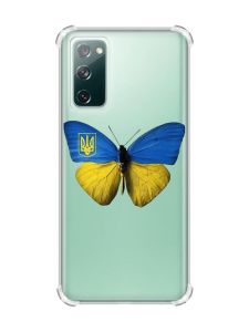 Чохол з потовщеними кутами на Galaxy S20 FE :: Метелик Україна (принт 255)