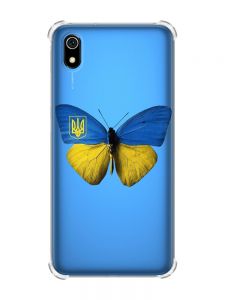 Чохол з потовщеними кутами для Xiaomi Redmi 7A :: Метелик Україна (принт 255)