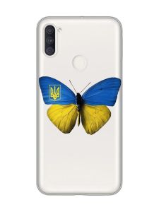 Прозорий чохол на Samsung Galaxy A11 :: Метелик Україна (принт 255)