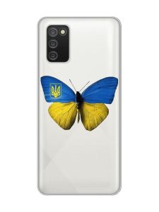 Прозорий чохол для Samsung Galaxy A02s :: Метелик Україна (принт 255)