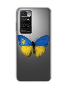 Прозорий чохол для Xiaomi Redmi 10 :: Метелик Україна (принт 255)