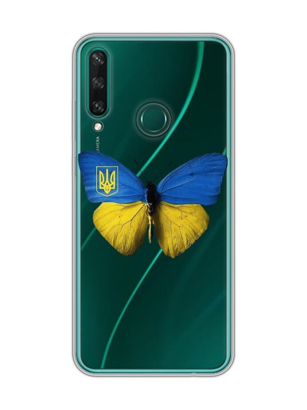 Прозорий чохол на Huawei Y6p :: Метелик Україна (принт 255)