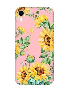 Матовий рожевий чохол на Apple iPhone XR :: Соняхи (принт 288)