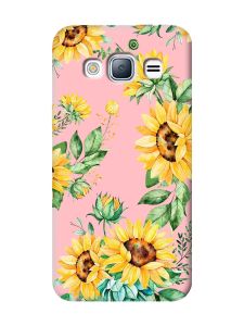 Матовий рожевий чохол на Samsung Galaxy J3 / J310 :: Соняхи (принт 288)